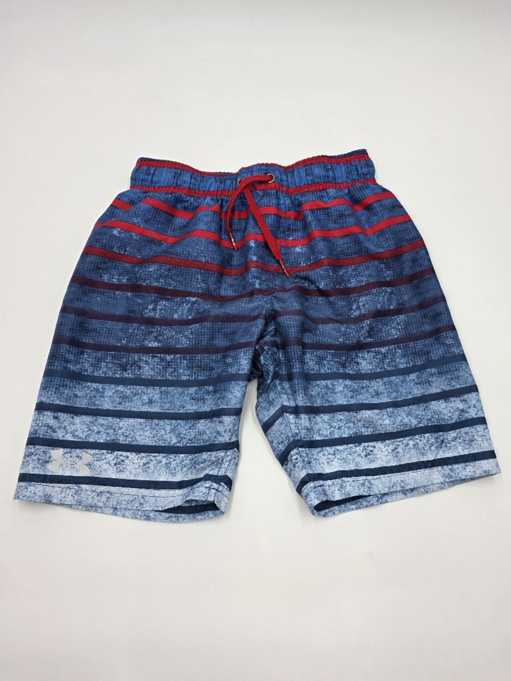 Under Armour boys' striped swim trunks size S